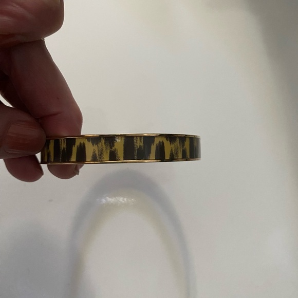 Kate spade Gold and Black cheetah Patterned Bangle - Picture 2 of 4